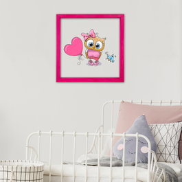 Wallity Cuadro Decorativo Enmarcado Multicolor 32 x 32 cm